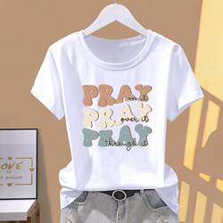Summer Cute Casual Trendy Thin New Short-Sleeved Internet Celebrity Korean Style Round Neck Popular Printed ins Women's Fashion T-Shirt