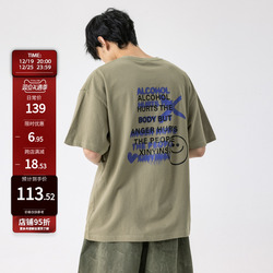 New Factor Summer New American Letter Printed Short-sleeved Men's Street Elements Casual Loose Cotton T-shirt For Women