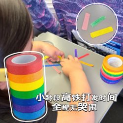 Children's High-Speed Rail Time-Killing Toys, Soothing Stickers and Tapes for Babies to Travel on Airplanes and Soothe Them