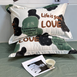 Pure Cotton Nordic Style Pillowcase, Single Piece, 100% Pure Cotton, Men's Pillowcase, 47X84, Adult Pillowcase, Set of Two