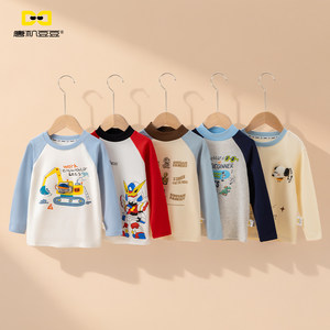 
Tang Ji Doudou Boys Cotton T-shirt 2026 Spring and Summer New Cartoon Children's Clothes Versatile Long Sleeve Bottoming Shirts Tops Collection