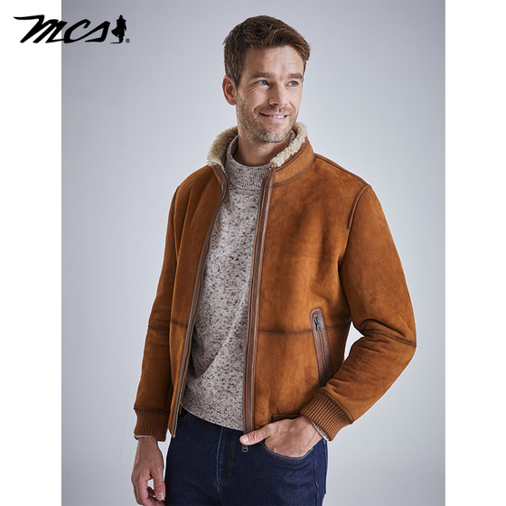 
MCS men's clothing comes from Marlboro's new autumn men's jacket, American retro casual old motorcycle leather jacket