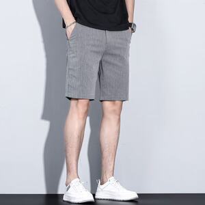 
Five-point pants for men's summer thin casual plaid five-point pants trendy and versatile summer 5-point shorts for men straight