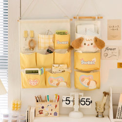 Dormitory Storage Bag, Wall-Mounted Bedside Phone Holder, Door-Back Storage Rack, University Storage Organizer, Hanging Bag, Useful Item