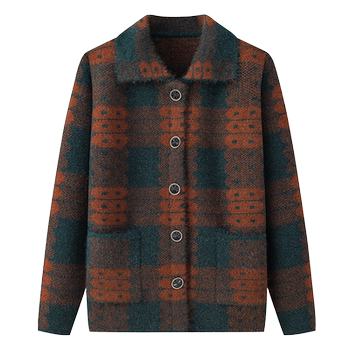 Spring and Autumn Grandma Sweater Sweaters Middle -Elderly Women's Women's Women's Jacket Mom Knit Jacket Old Man clothes
