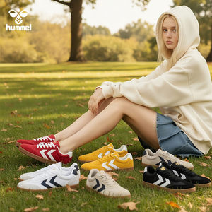 [Same style as Zhanxuan] HUMMEL2025 new moral training shoes, versatile breathable sports sneakers, soft soles for casual couples