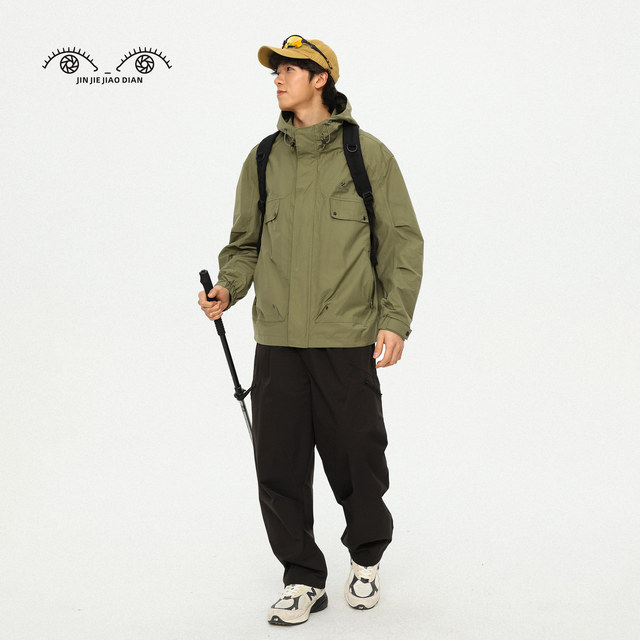 Packable Rain Jacket Womens Waterproof Rain Coats Lightweight Plus Size Raincoats Hooded Windbreaker With Pockets