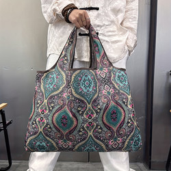 Large Eco-Friendly Bag, Portable Foldable Shopping Bag for Supermarkets, 210D Oxford Cloth, Strong and Durable, for Grocery Shopping and Packaging Miscellaneous Items