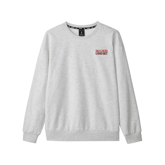 
Skechers Skechers spring same style fleece knitted sweatshirt for men and women, fashionable and versatile bottoming shirt, long-sleeved T-shirt