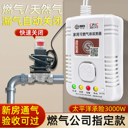 Gas Alarm Household Electromagnetic Shut-Off Valve Kitchen Gas Natural Gas Leak Gas Automatic Shut-Off Alarm