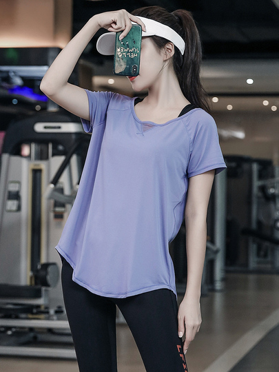 Gym Sports Running Quick-Drying T-Shirt Women's Short
