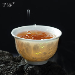Jingdezhen Master Cup Single Cup High-End Tea Cup Ceramic Set Tea Set for Men and Women Gift High-End Personal Use Tea Cup