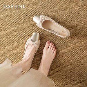 
Daphne flat shoes for women 2026 new shallow leather shoes women's commuter scoop shoes French Mary Jane women's shoes