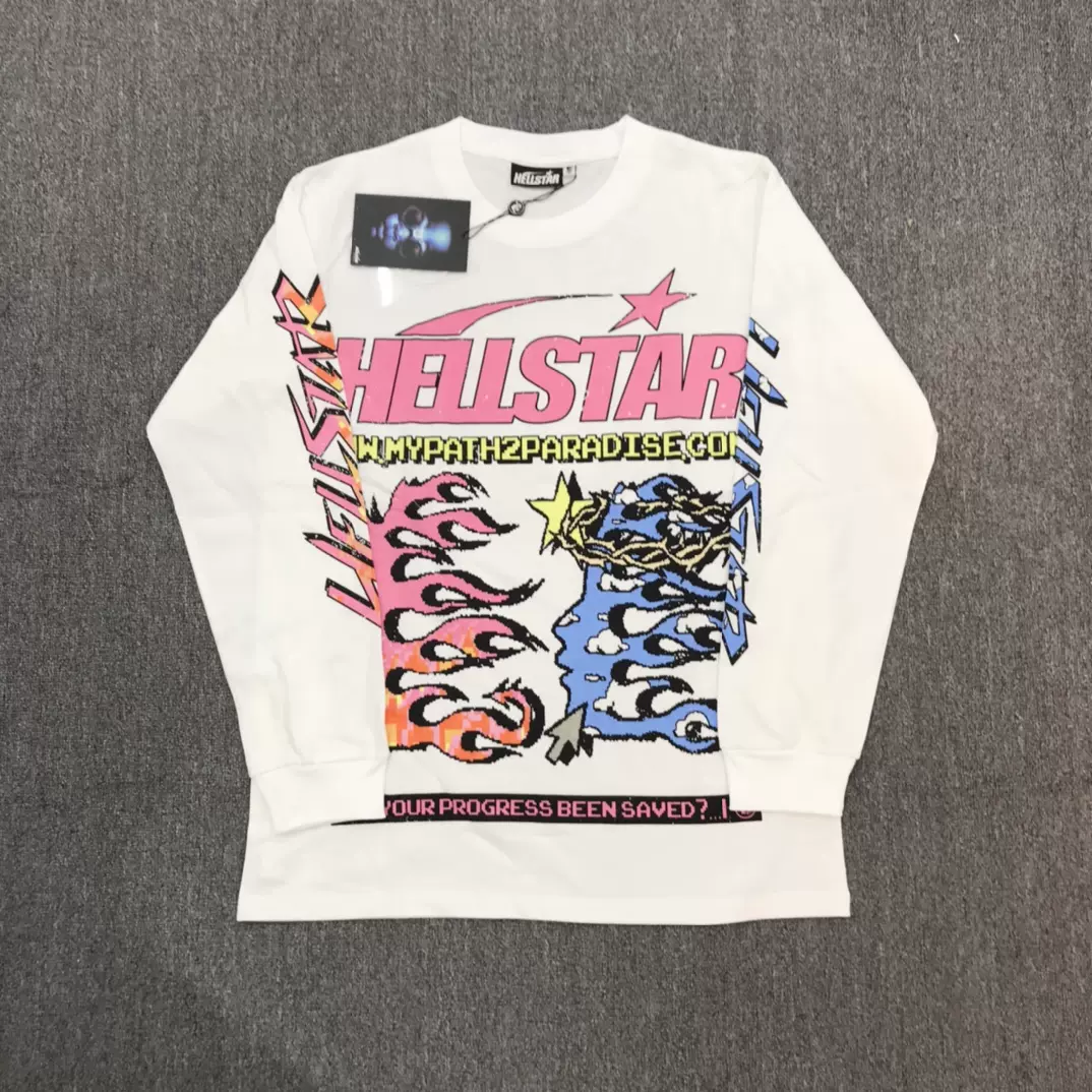Hellstar Studios Brain Helmet Classic Tee 歐美做舊水洗長袖