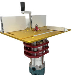 Woodworking Flip-Up Adjustable Base, Bakelite Milling, Small Gong Machine Adjustable Table, Slotting, Tenon Trimming, Chamfering Table