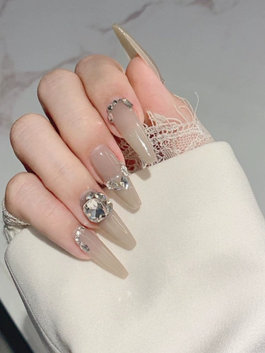 Лак для ногтей для маникюра со стразами, алмаз, аксессуар, готовый продукт