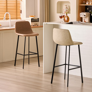 
Xinzhanpeng Light luxury bar chair household bar stool mobile store stool simple and comfortable bar chair high stool island chair
