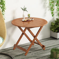Bamboo Foldable Table for Home and Outdoor Use, Simple Round Table for Small Apartments, Bamboo Dining Table, Square Dining Table