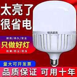 Led Light Bulb for Home Use E27 Screw Base Energy-Saving Lamp White Light Super Bright Indoor Eye Protection Flicker-Free High-Power Lighting Bulb