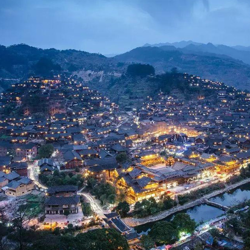 贵州旅游纯玩五日游贵阳黄果树瀑布西江千户苗寨小七孔5天4晚跟团