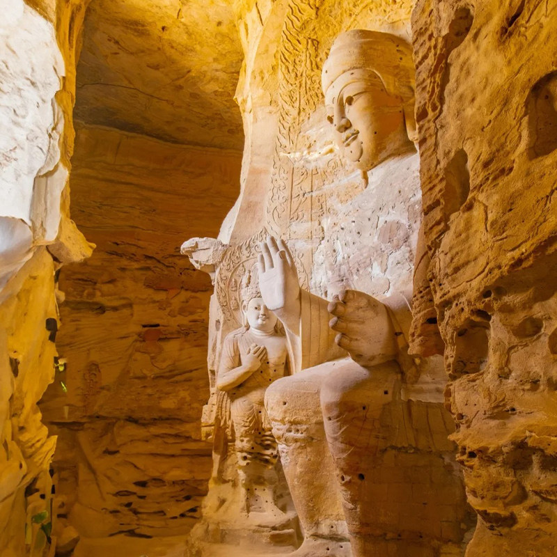 山西大同云冈石窟 悬空寺应县木塔一日游 纯玩太原出发