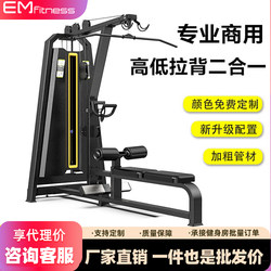 High Pull-Down Trainer, High and Low Pull-Up Seated Rowing and Back Training Equipment, Multi-Functional Professional Gym Equipment