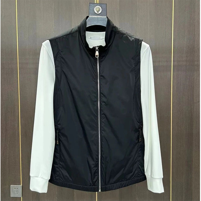 saferido Mens Thin Stitching Design Knitted Sweater Daily Versatile Youth Trend Comfortable Temperament Simple Jacket 2024 Spring Autumn