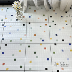 Colorful Checkered Bathroom Tiles 300X300 Bathroom Floor Tiles Kitchen Wall and Floor Tiles Dopamine Popping Candy Tiles