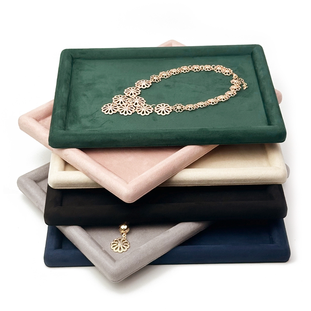 New jewelry display tray watch bracelet storage box ring necklace watch pallet display jewelry live broadcast