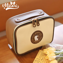 Meikai Makeup Bag 2026 New Model for Women, High-End Portable Large-Capacity Hand-Held Partitioned Cosmetic Storage Bag