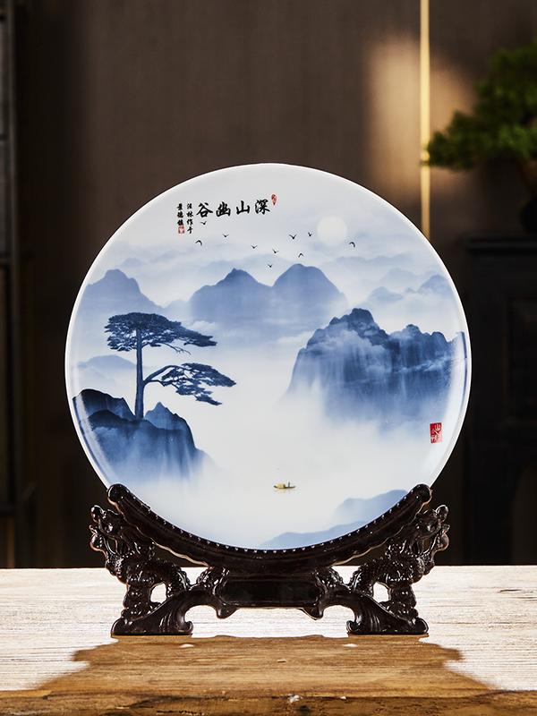 景徳鎮セラミック装飾皿 - 鍾馗仏 - 新中国スタイル