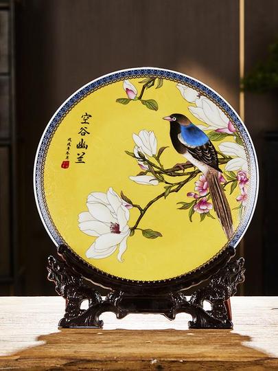 景徳鎮セラミック装飾皿 - 鍾馗仏 - 新中国スタイル