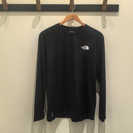 
26 spring and summer TheNorthFace outdoor sports moisture-absorbent breathable quick-drying round neck long-sleeved T-shirt men 8DG5