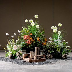 High-End Simulated Green Plants, Landscaping Plant Combinations, Indoor Bionic Fake Trees, Hotel Window Display Landscape Decoration Ornaments