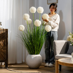 Simulated Reed Grass, Hydrangea, Artificial Floral Plants, Landscaping, High-End Light Luxury, Simulated Green Plants, Indoor Artificial Tree Decorations