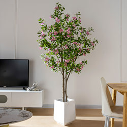 Simulated Plant Myrtle, High-End Indoor Floor-Standing Potted Plant, Landscaping Fake Tree, Artificial Green Plant Decoration Ornament
