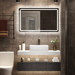 Bathroom Cabinet Set, Modern Minimalist Light Luxury, Small Apartment Washbasin Integrated with Sink, Bathroom Vanity Cabinet