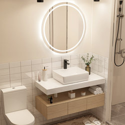 Bathroom Cabinet Washbasin Set Master Bedroom Bathroom Toilet Washstand Ceramic Integrated Small Apartment Sink