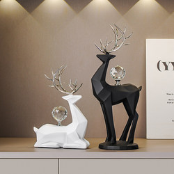 2026 New Model Fortune Deer Ornament for Living Room, Light Luxury High-End Entryway, Tv Cabinet, and Wine Cabinet Decoration with a Sense of Sophistication