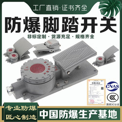 Explosion-proof foot switch 10A single-pedal double-pedal explosion-proof stroke limit switch foot-operated pneumatic factory workshop BJT