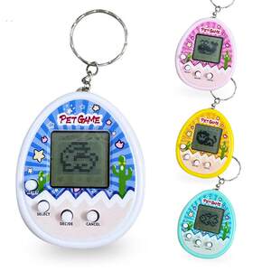 Childhood Nostalgia Electronic Pet Machine Keychain Student Children's Game Machine Animal Machine Chicken Dog Elf Feeding Pets