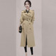 High-end spring and autumn windbreaker jacket for women 2025 spring clothes new British style retro temperament mid-length women's coat