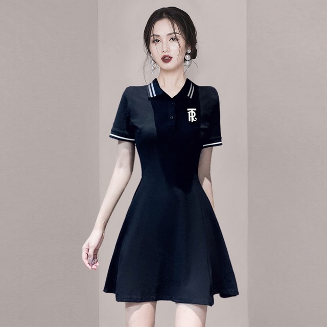 French slim, fashionable and age-reducing temperament dress 2025 summer new style small waist women's skirt