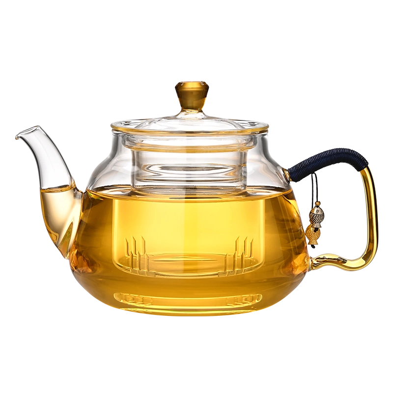 楚羽纯手工泡茶壶玻璃耐高温加厚小容量煮茶壶家用煮茶器茶水分离 