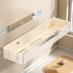 Bathroom Storage Rack, No-Drill Installation, Wall-Mounted Shelf for Bathroom, Toilet, Washbasin, Multi-Layer Storage Rack