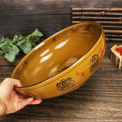 Large Ceramic Soup Bowls for Commercial Use in Various Sizes, Suitable for Serving Noodles, Pickled Fish, Spicy Hot Pot, and Stew Dishes