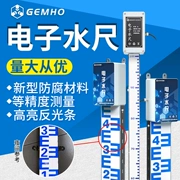 Jinghe 4G điện tử đo nước thủy văn đo lũ hợp kim nhôm chống lũ rs485 đo mực nước từ xa thép không gỉ thước đo mực nước