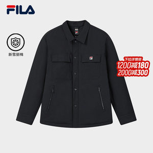 
FILA Official Men's Cotton Clothes 2026 Spring New Style Fashion Simple Comfortable Casual Lapel Jacket