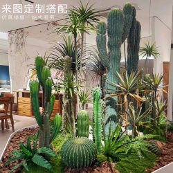 Artificial Cactus, Cactus Column, Cactus Ball, Landscaping Combination, Tropical Desert Plants, Sand-Growing Green Plants, Decorative Ornaments