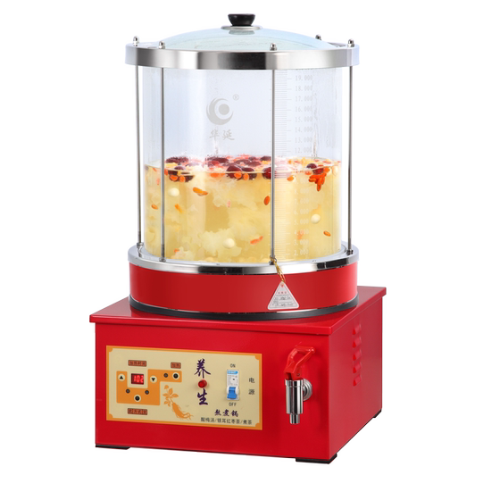 
Commercial hot drink machine glass stew pot rock sugar snow pear health pot small hanging pear soup machine sour plum soup tea brewer herbal tea machine